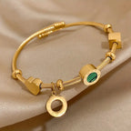 Rhian – Armband in Gold mit Signatur