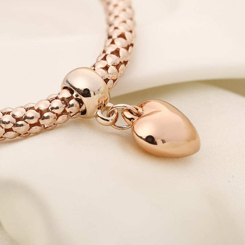 Aria – Armband aus Metall mit festen Herzen