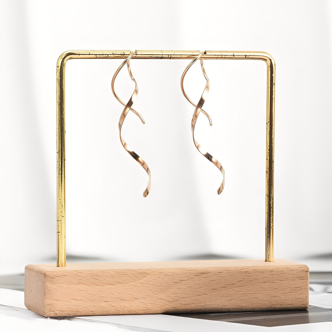 Mel – Ohrringe Spiralen Gold