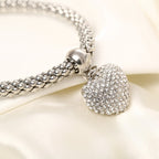 Aria – Armband aus Metall mit festen Herzen