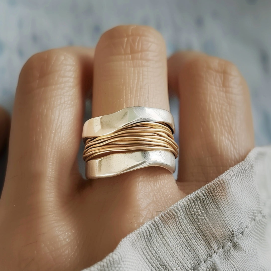 Arra – Ring Silber und Gold