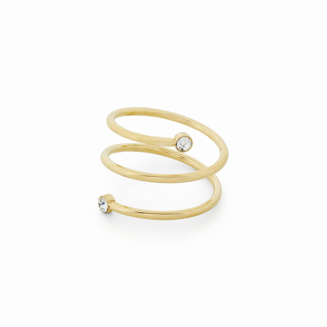 Riza – Spiralfinger ring mit Stein