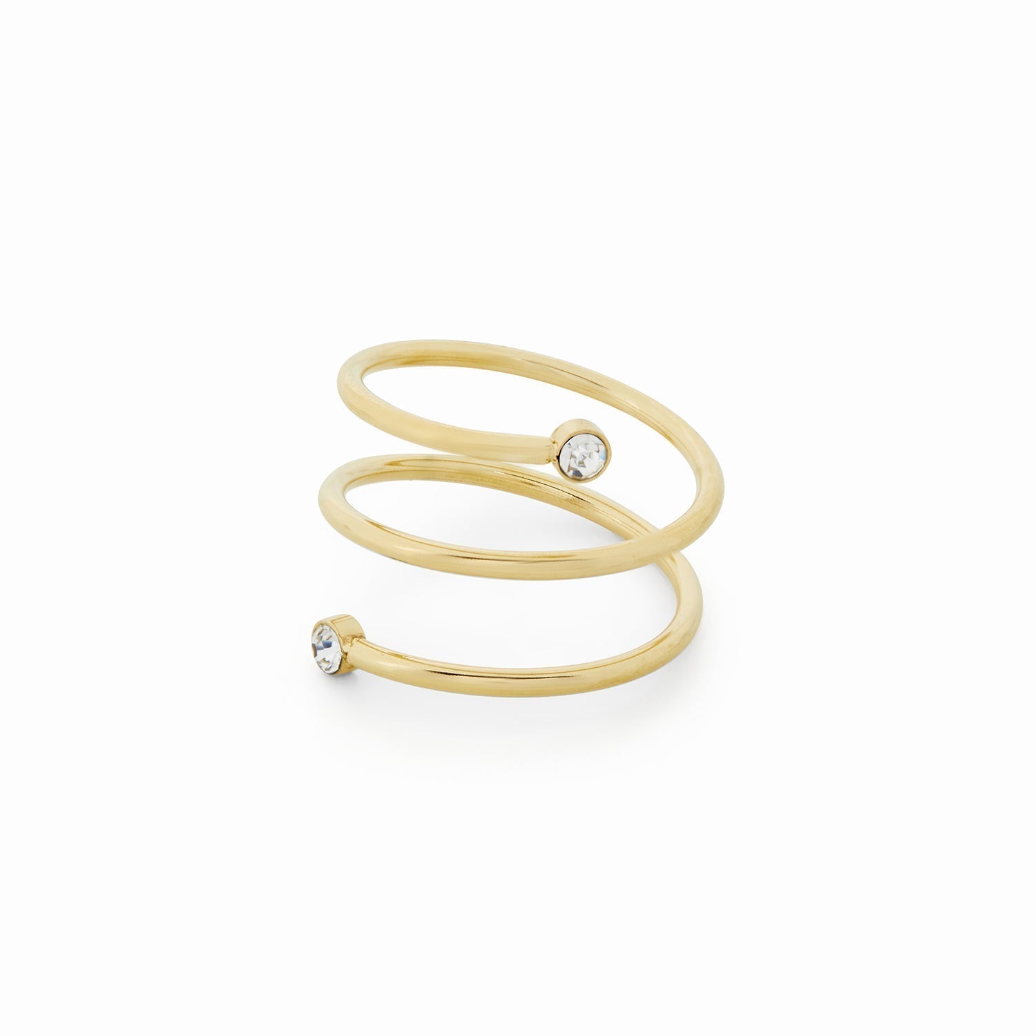 Riza – Spiralfinger ring mit Stein