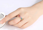 Colette – Regenbogen-Sparkle Statement-Ring