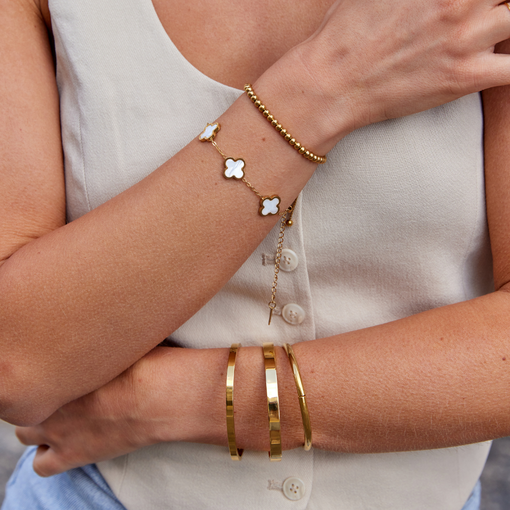 Damen Armband mit schmalem, glattem Band