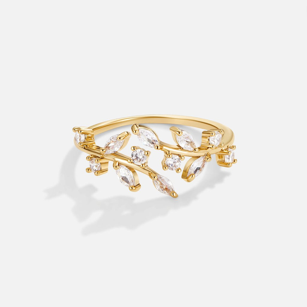 Aretha – Ring Liane Kristall in 18K Gold