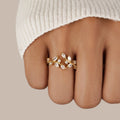 Aretha – Ring Liane Kristall in 18K Gold