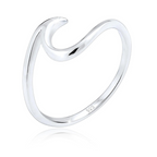 Minimalistischer Wellenring - Silberner Ring in Wellenform