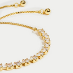 Goldenes Kristallarmband - Anpassbares Kristallarmband