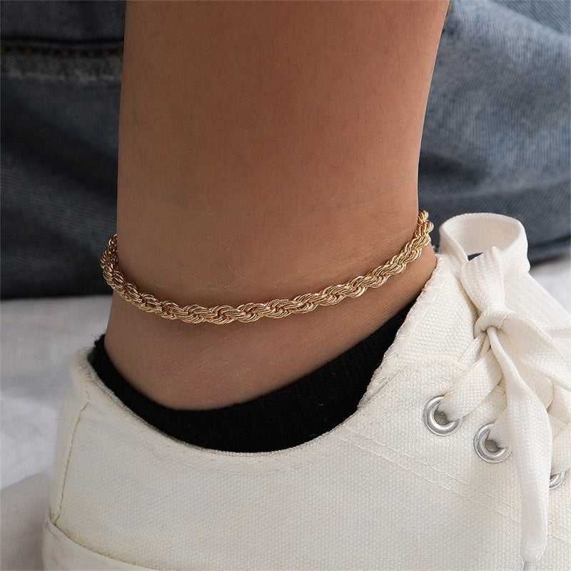 Leila - Fußkettchen mit Kette
