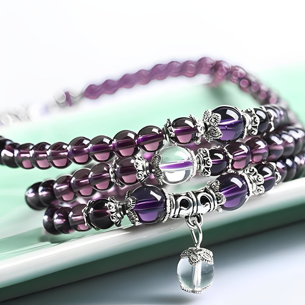 Mia – Armband & Halskette Spiritualität Amethyst