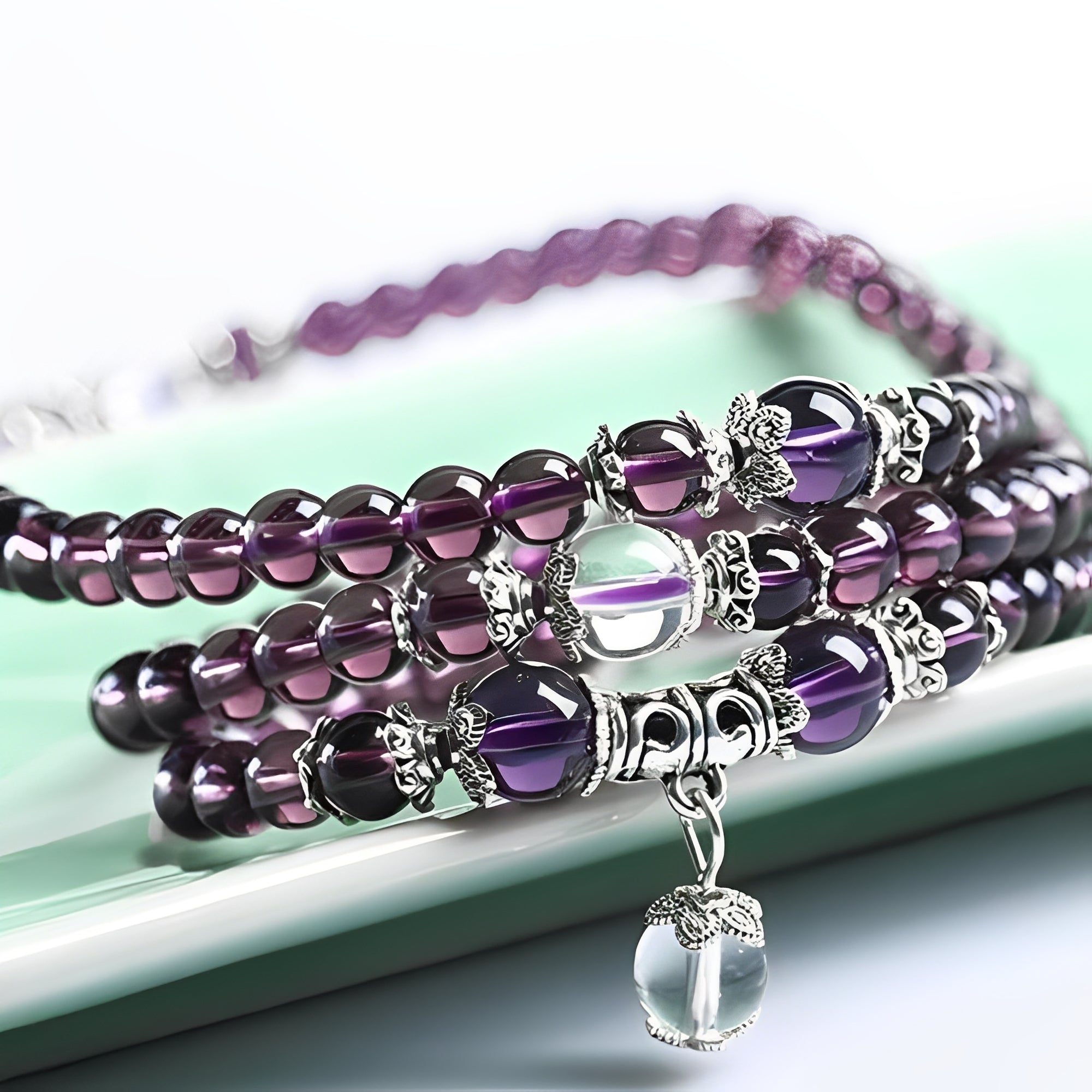 Mia – Armband & Halskette Spiritualität Amethyst