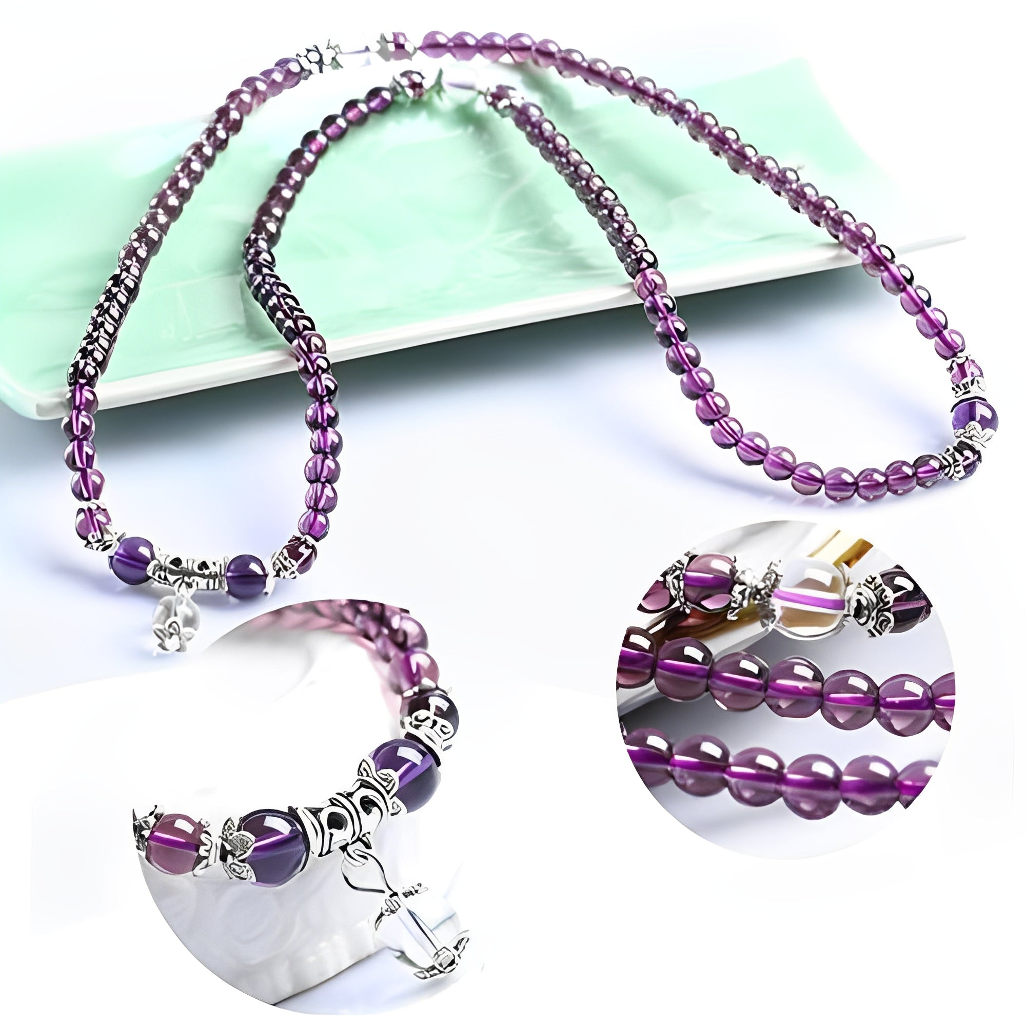 Mia – Armband & Halskette Spiritualität Amethyst