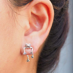 Süße Frosch-Ohrringe - Mini-Frosch-Design