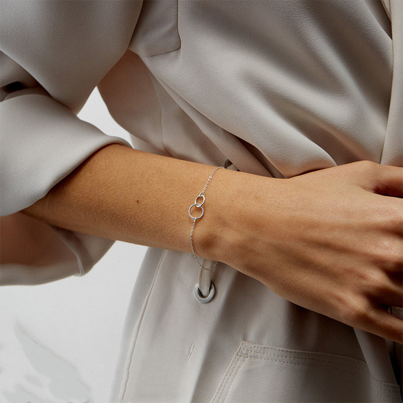 Verflochtene Ringe Armband - Überlappende Ringe