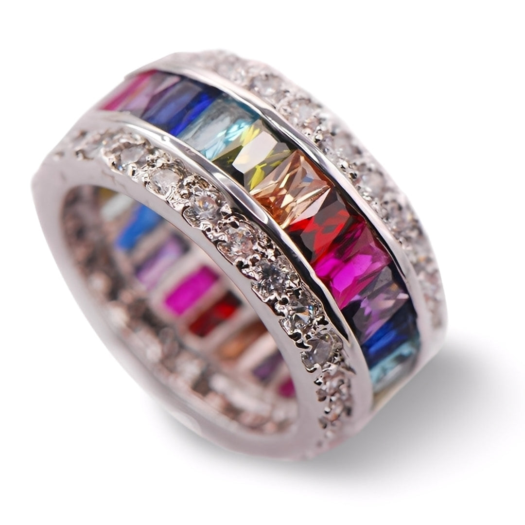 Sheena – Ring mit mehreren Steinen in 925 Silber