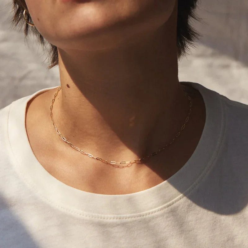 Nadia – Kette Paperclip aus edlem Gold