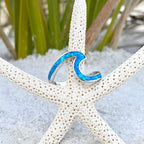 Nerina – Ring Meereswelle in Opal und Silber