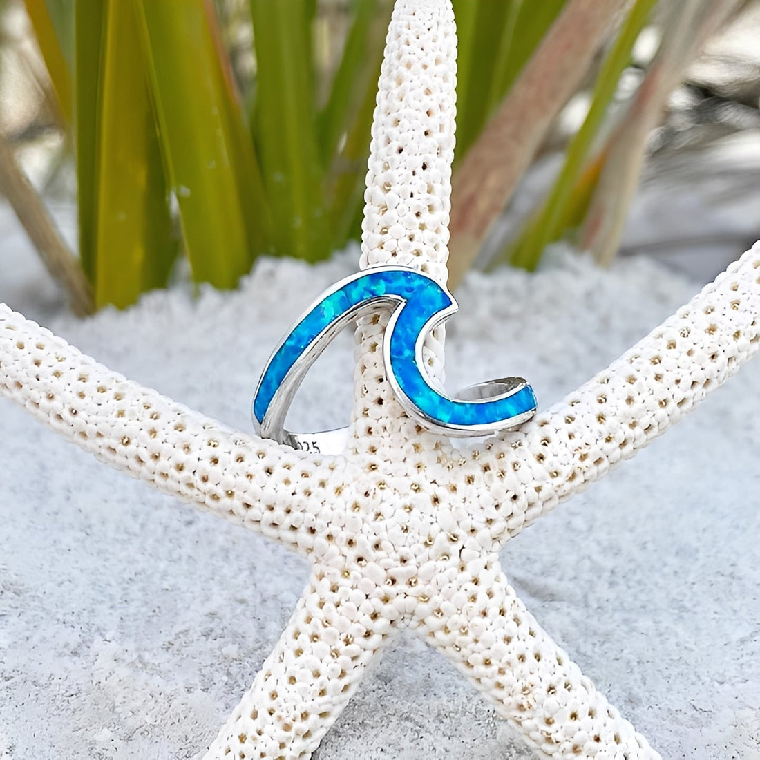 Neri – Ring Welle Silber & Opal