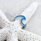 Neri – Ring Welle Silber & Opal