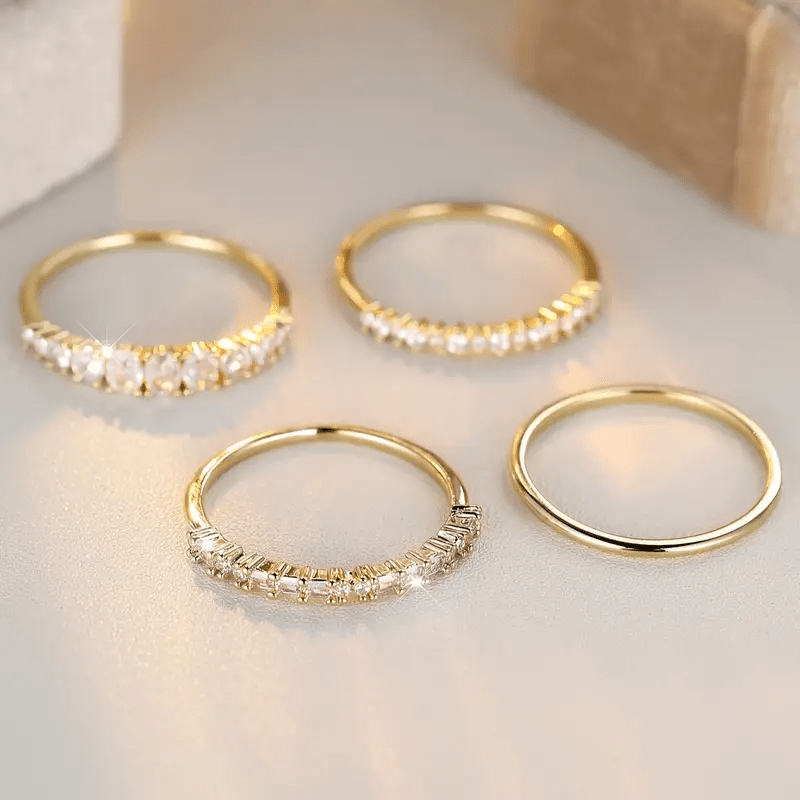 Elyna – Elegante Goldringe mit Zirkonsteinen