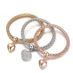 Aria – Armband aus Metall mit festen Herzen