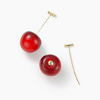 Rote Kirschen Ohrringe - Leichte Kirschen-Ohrringe