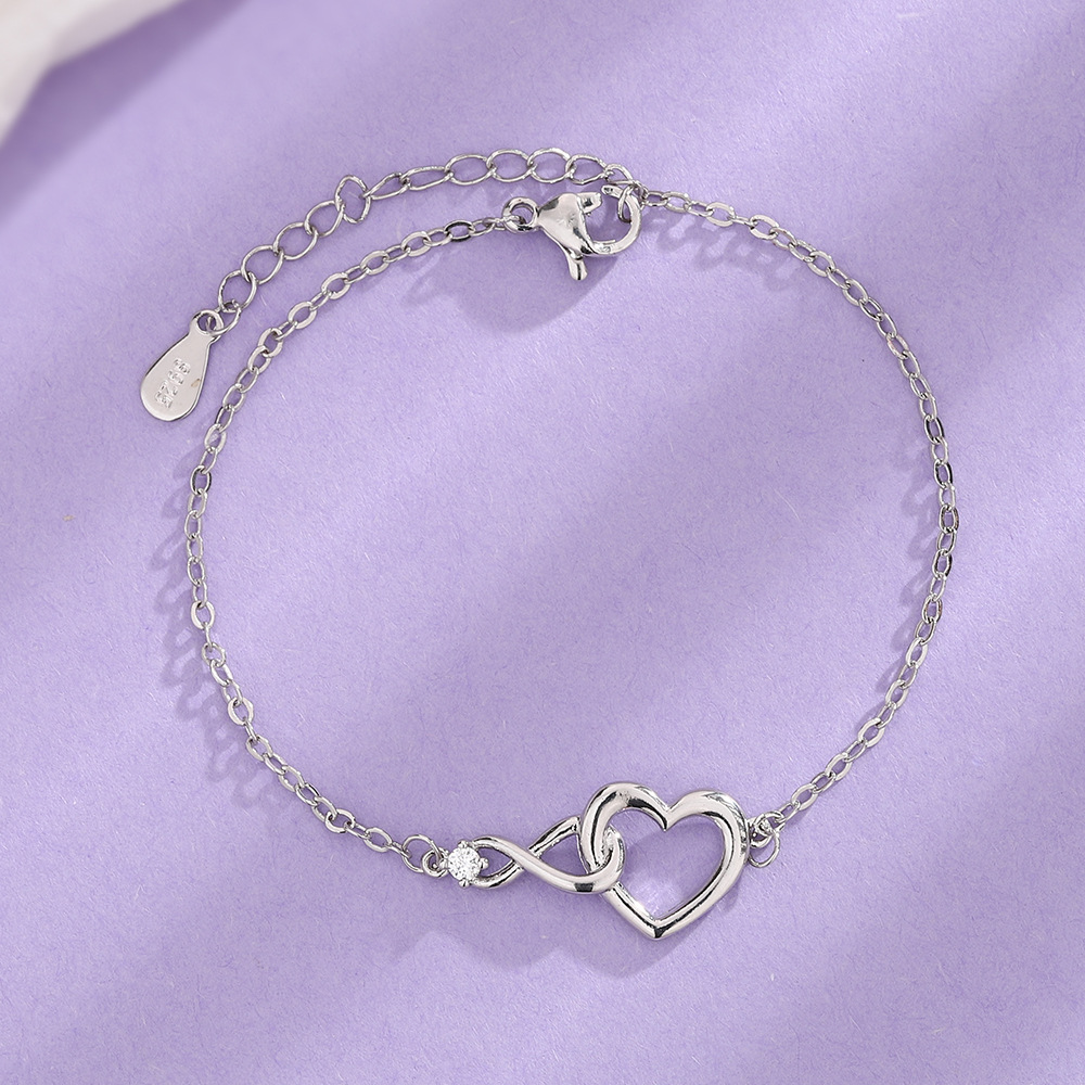 Unendliches Herz Armband - Elegantes CZ-Armband