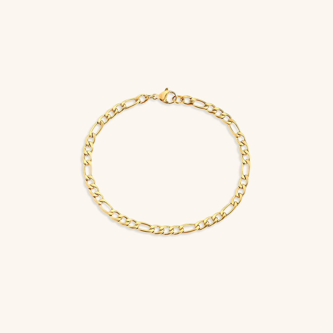 Saturn - Goldenes Kettenarmband
