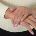 Minimalistischer Wellenring - Silberner Ring in Wellenform