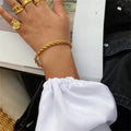 Gigi – Armband Seilglieder Gold Elegant