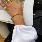 Gigi – Armband Seilglieder Gold Elegant
