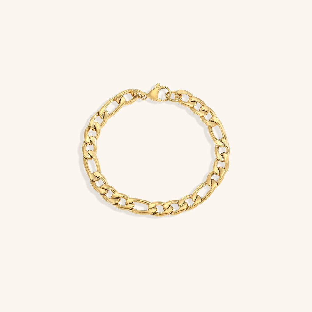 Saturn - Goldenes Kettenarmband