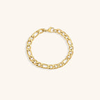 Saturn - Goldenes Kettenarmband