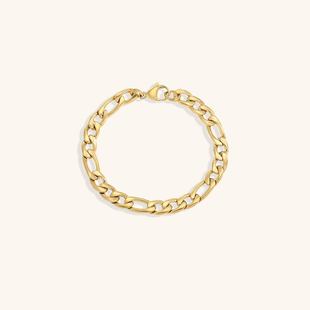 Saturn - Goldenes Kettenarmband