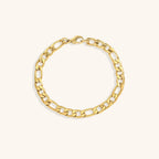 Saturn - Goldenes Kettenarmband
