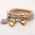 Aria – Armband aus Metall mit festen Herzen
