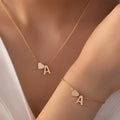 Herz Schmuckset mit Initialen - Initial Love Set