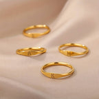 Schlichter Namensring  | Schlichter Ring mit gravierter Initiale