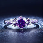 Coralie – Ring Amethyst Violett