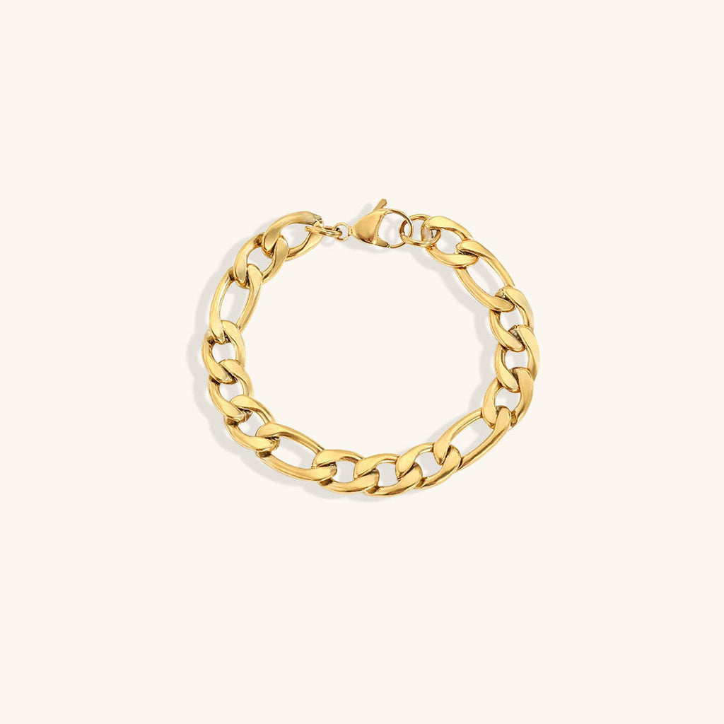 Saturn - Goldenes Kettenarmband
