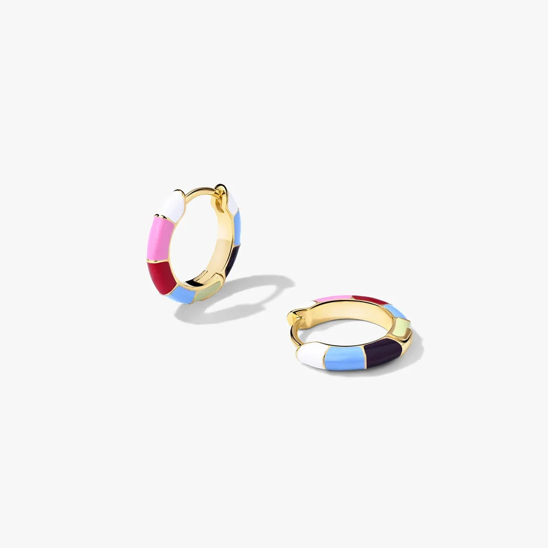 Damen Creolen mit segmentiertem Design