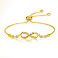 Megan – Verstellbares Unendlichkeit Armband aus Silber