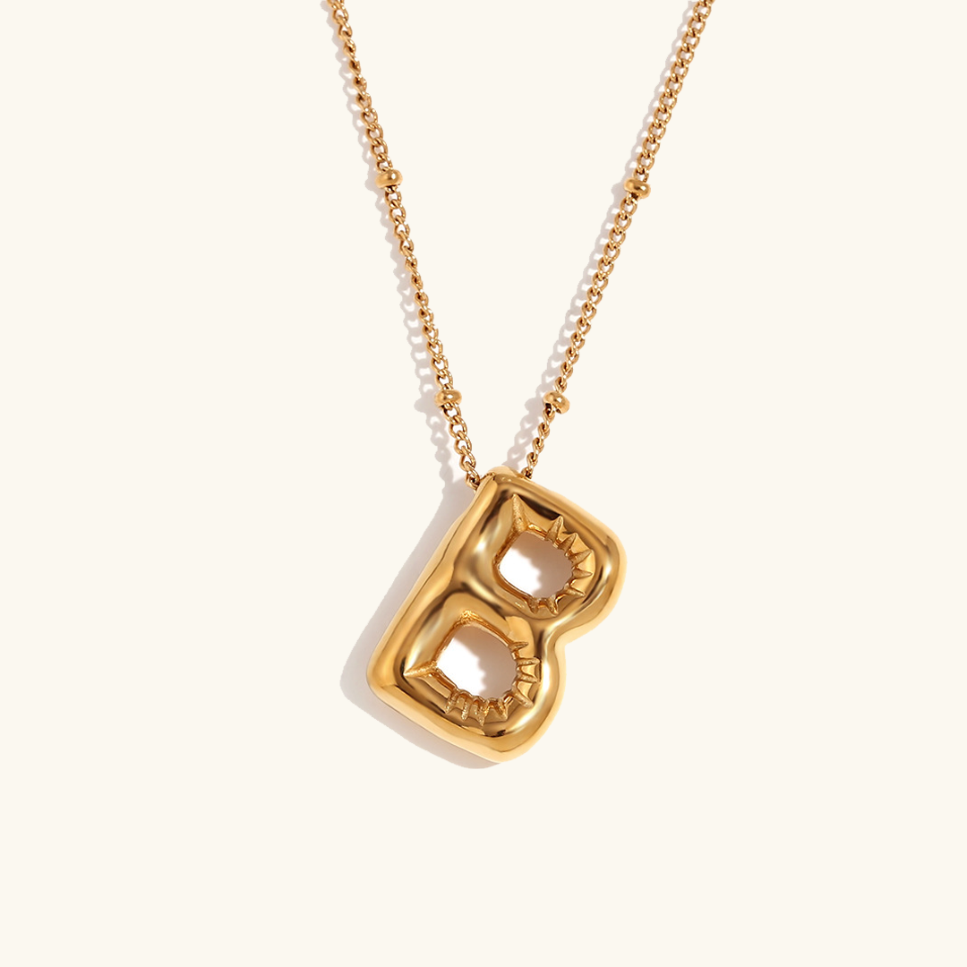 Ballon Gold Initialen Kette