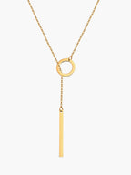 Blythe – Lariat-Halskette in Gold mit Stange