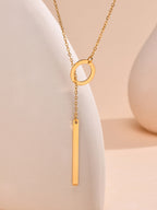 Blythe – Lariat-Halskette in Gold mit Stange