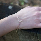 Verflochtene Ringe Armband - Überlappende Ringe