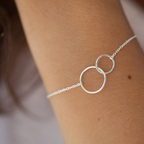 Verflochtene Ringe Armband - Überlappende Ringe
