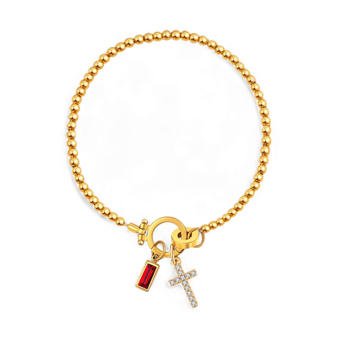Eli – Armband mit Kreuzanhänger