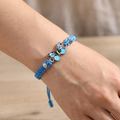 Elvina – Blauer Schmetterlingsarmreif